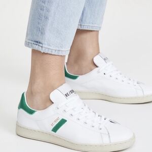 Redone 70s Sneaker Tennis Shoe Green + White Sz 40 10